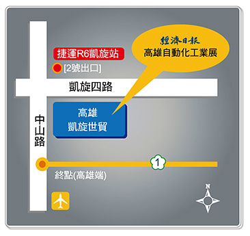 高雄自動化工業展(KIAE) 2011 地理位置圖